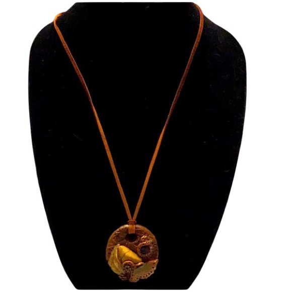Unique Handmade Jewelry Set: Necklace, Bracelet and Earrings - Picture 1 of 4